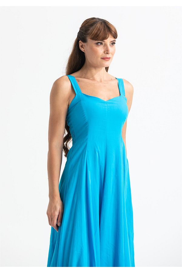 Just nature turquoise summer dress