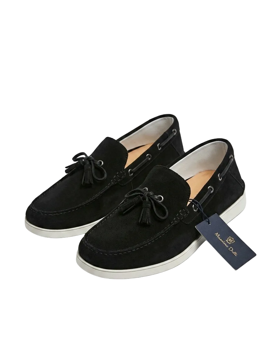 Massimo Dutti Loafers Shoes Original 'Black'