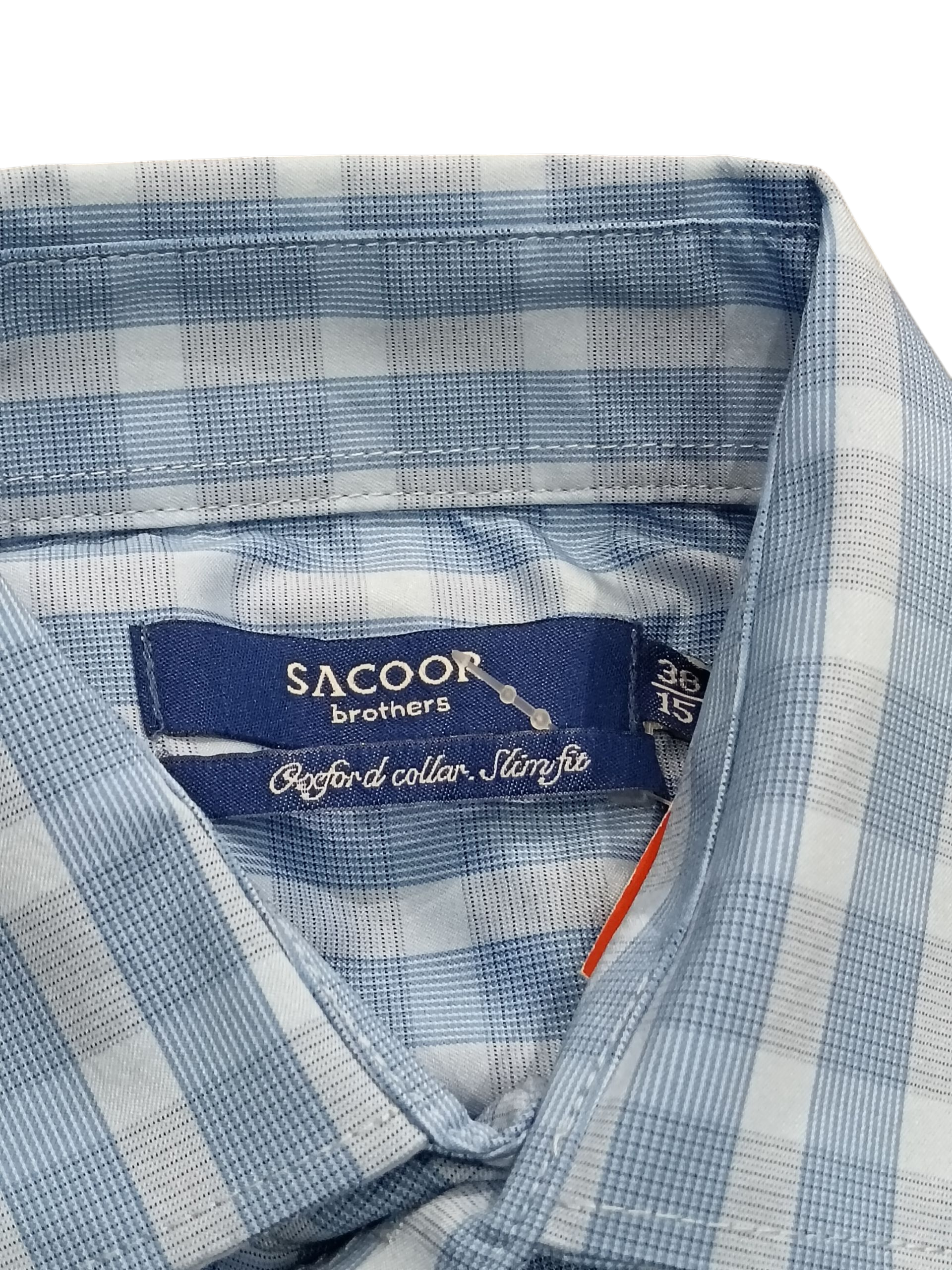 SACOOR BROTHERS Men's shirt long sleeve blue