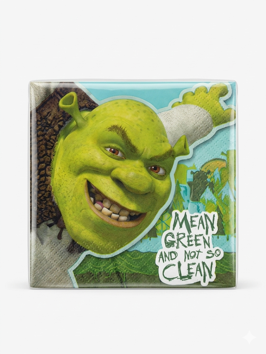 Shrek Forever After - 16 Dessert Napkins Party Supplies (24.8 x 24.8 cm)