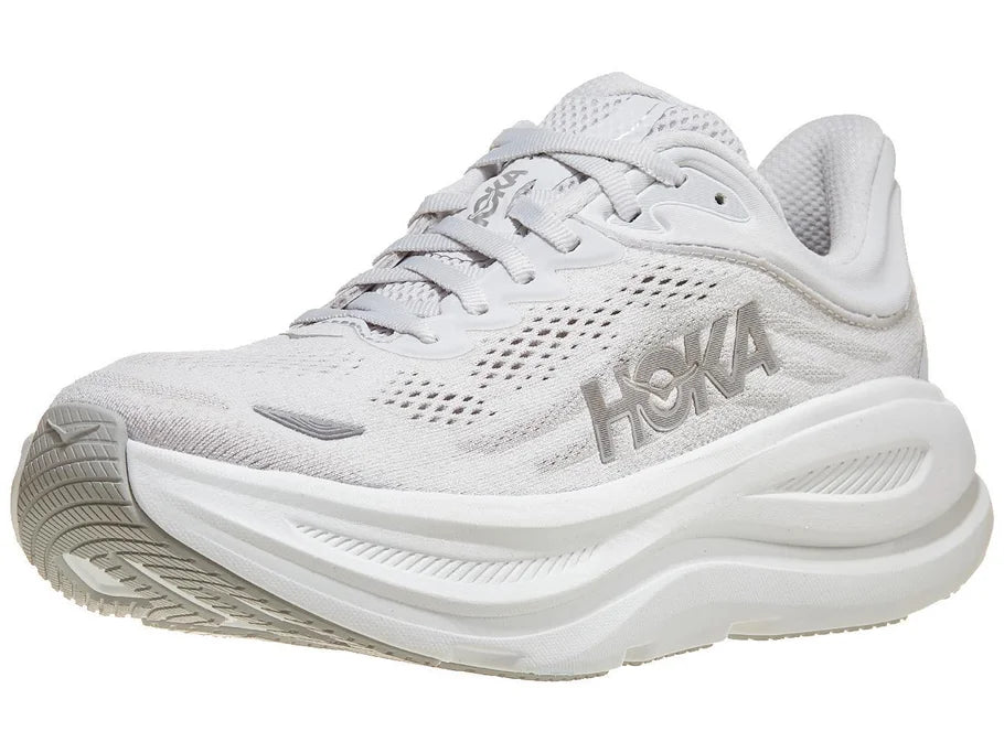 HOKA Bondi 9 Women's Shoes - Stardust/Silver ( WITHOUT BOX )