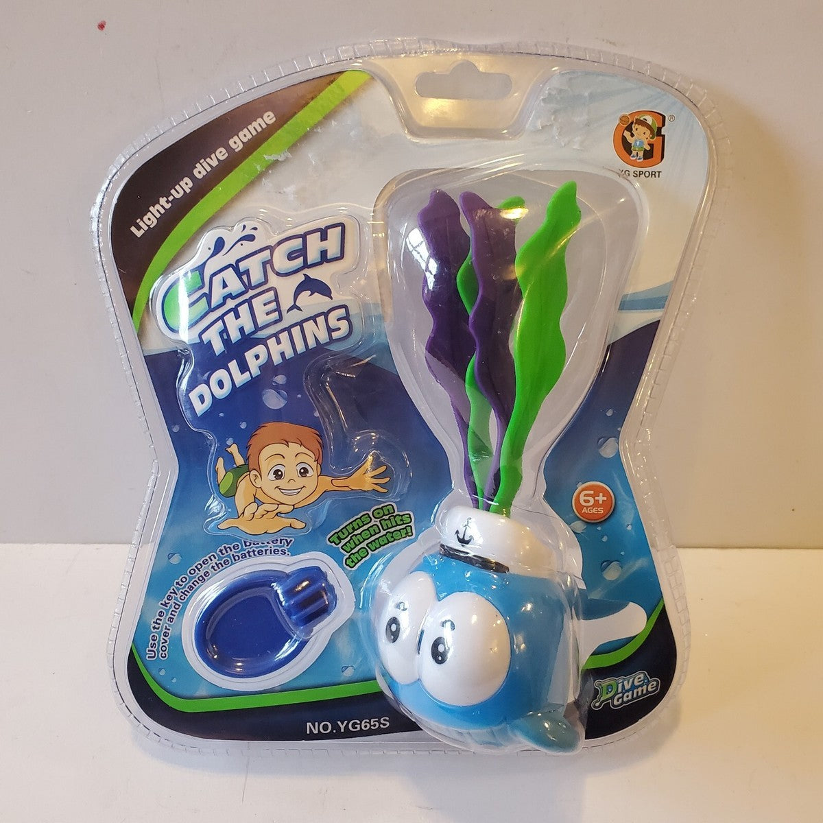 BUBZ diving fish in the pool light BLUE COLOR