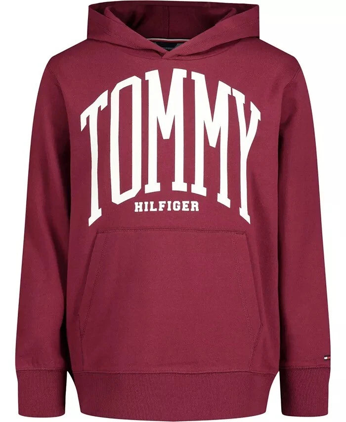 Tommy Hilfiger BURGUNDY Recycled Tommy Pullover Hoodie