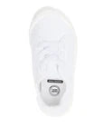 Wonder Nation Toddler Girls White Lace Up Sneakers Sz 10 Bump Toe Sport Casual