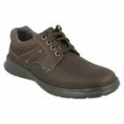 Clarks Cotrell Walk Men’s Oxford Flats – Brown dark Leather Casual Dress Shoes with Cushion Comfort