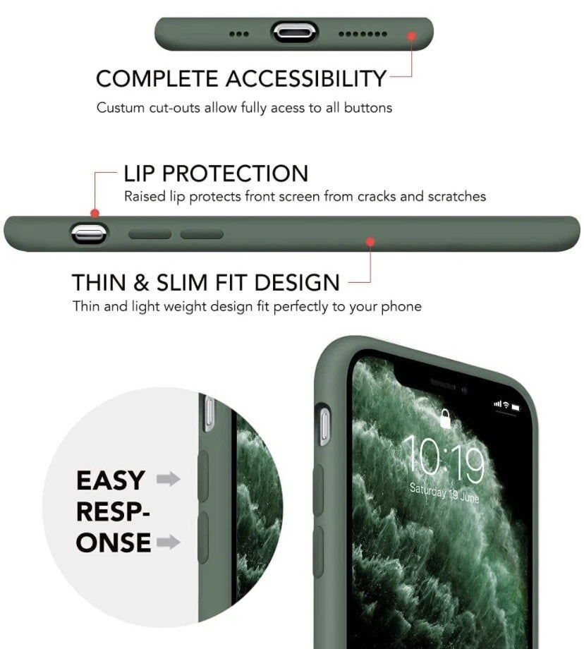 iPhone 11 Jelly Case made of durable & flexible material smooth touch&scrath resist.