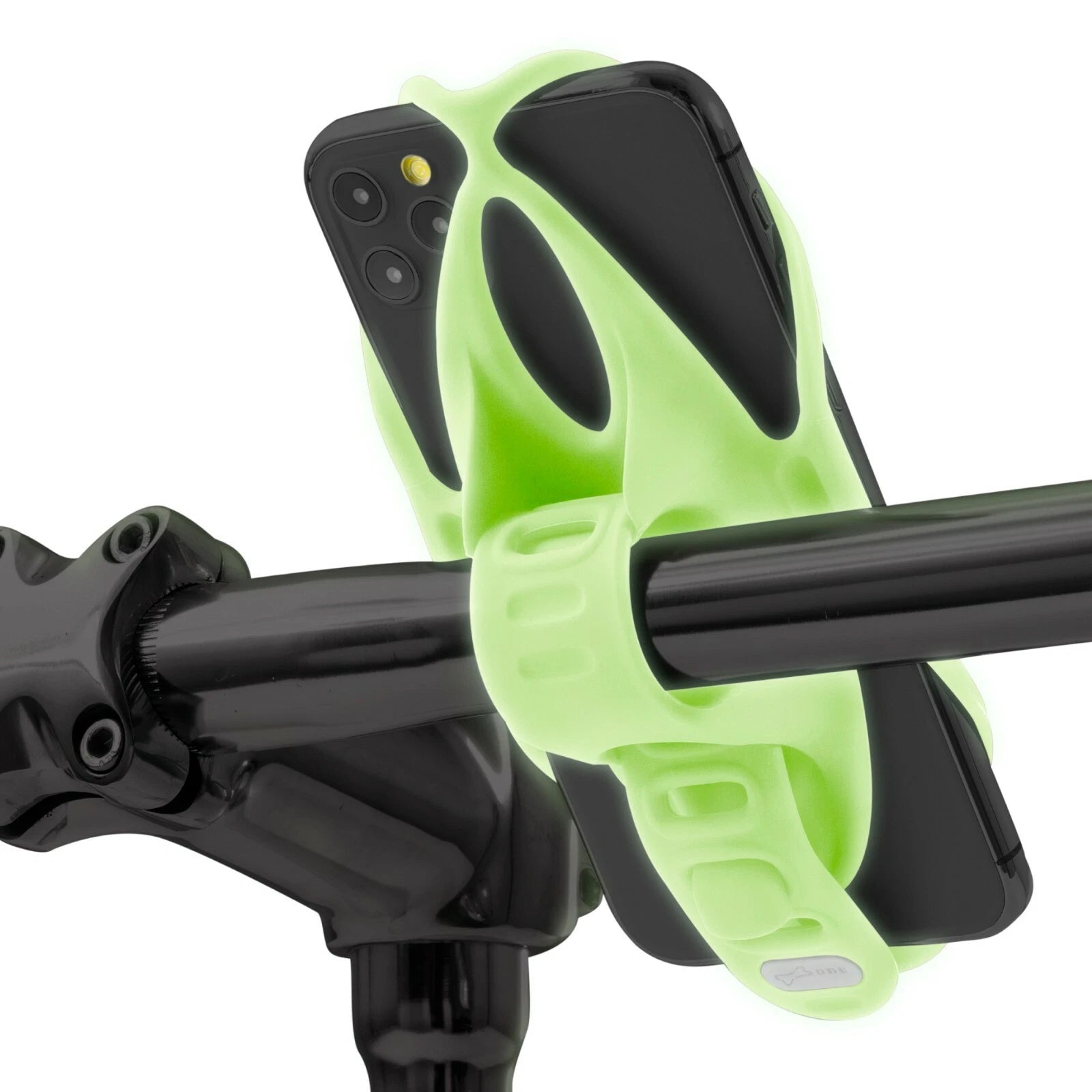Bike Tie 4-Black- Bike Phone Mount Handlebar, Bicycle Phone Holder