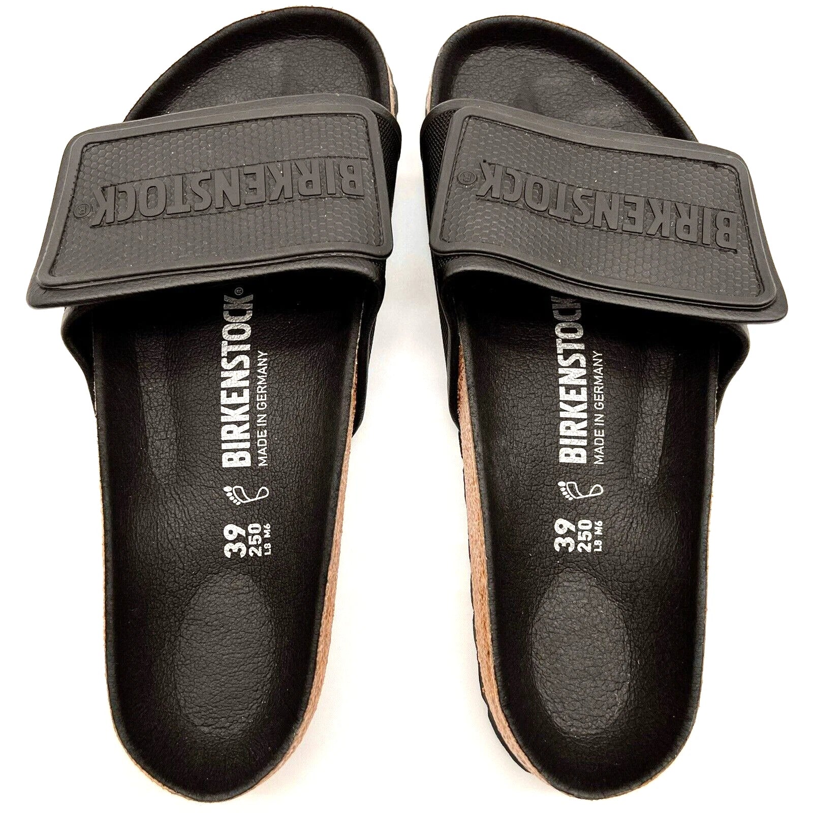 Birkenstock Tema Black Microfiber Narrow Slides/Sandals ( WITHOUT BOX )