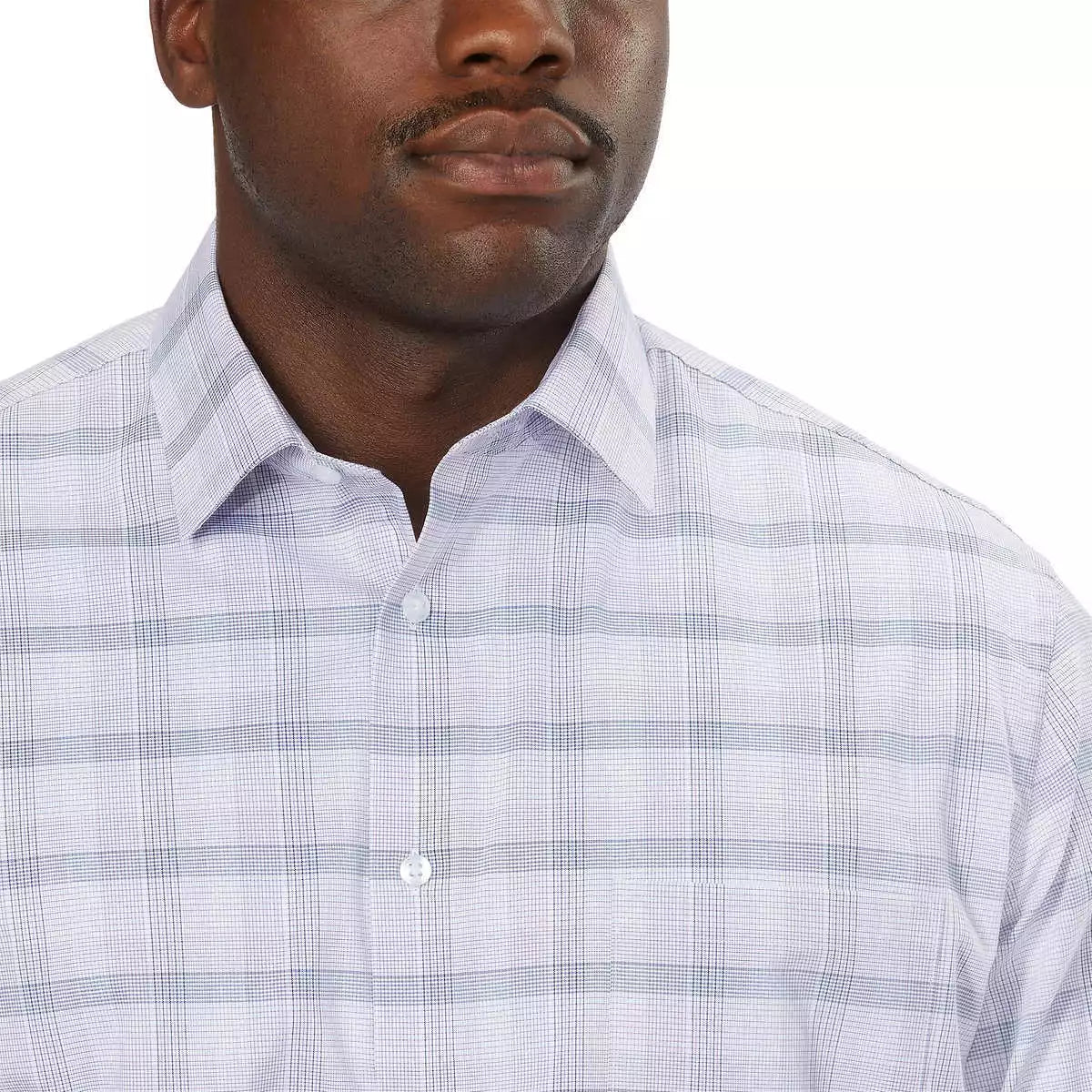 SIZE: M - Men's Calvin Klein Wrinkle Free Dress Shirt, Regular Fit Colors: Blue/Purple/Red