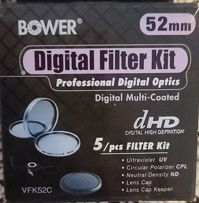 Bower VFK52C 52mm Digital Five (5) Piece Filter Kit
