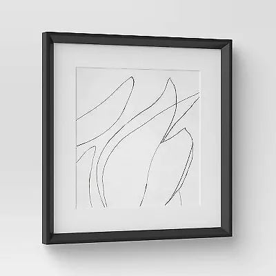 SEALED - (Set of 2) 60CM X 60CM Sketch Art Print Black/White - Thresholdâ„¢ Designed with Studio McGee