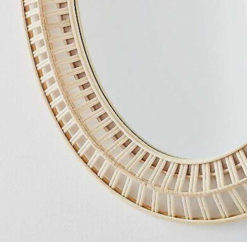 51 cm X 71 cm-Light Woven Oval Mirror-Thresholdâ„¢ Designed with Studio McGee