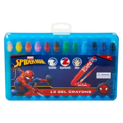 Spiderman 12 Gel Crayons Twist Action Multipack
