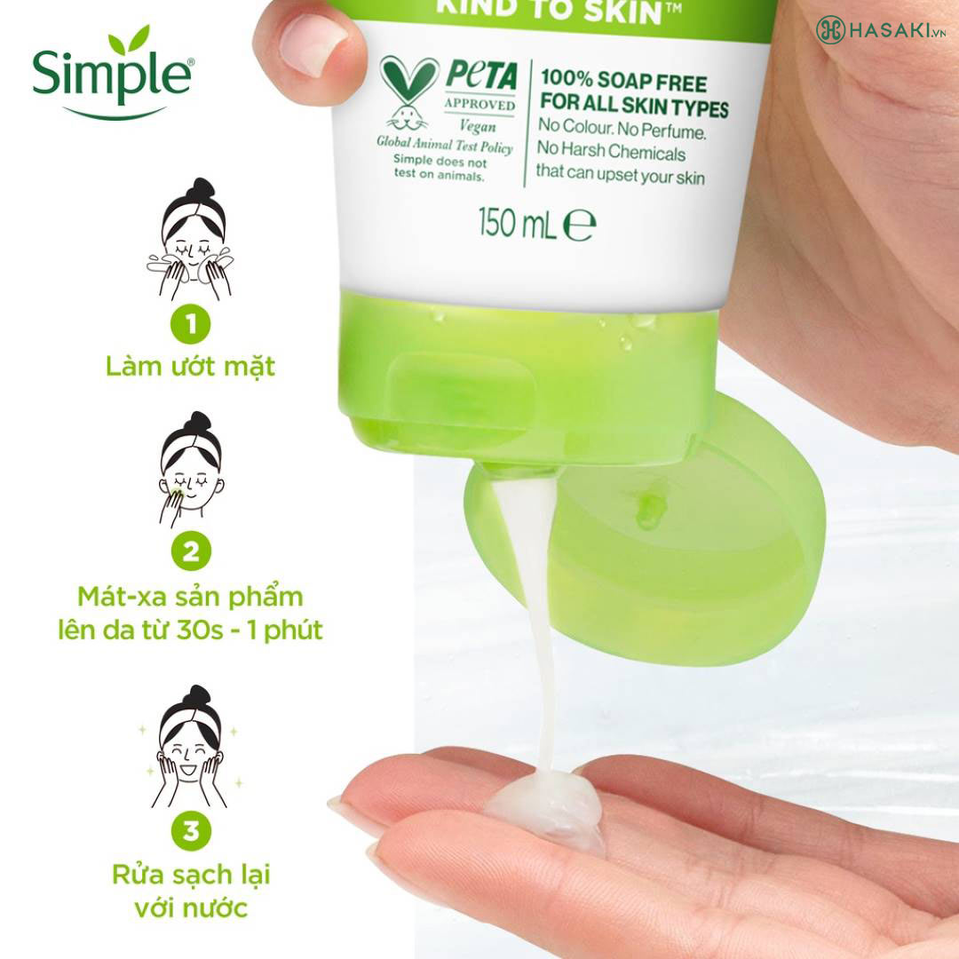 Simple Kind To Skin Moisturising Facial Wash | 150ml