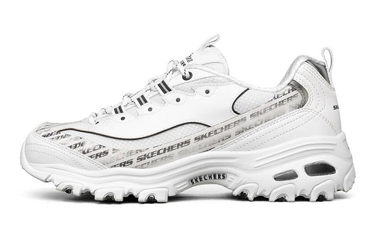 Skechers (Women) D'Lites 1.0 low Sneaker White/Black 149232-WBK