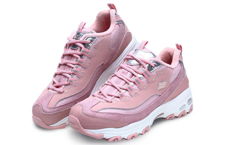 Skechers (Women) D'lites Sports Shoes Pink/Red/White 66666078-PNK