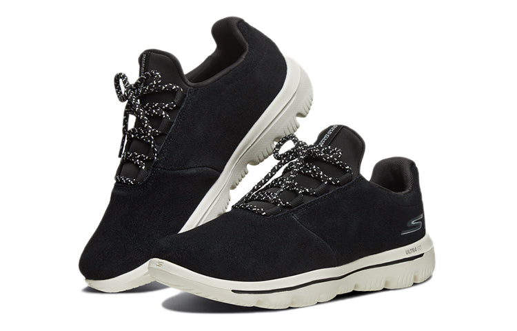 Skechers (Women) Go Walk Low-Top Black/White 15728-BLK