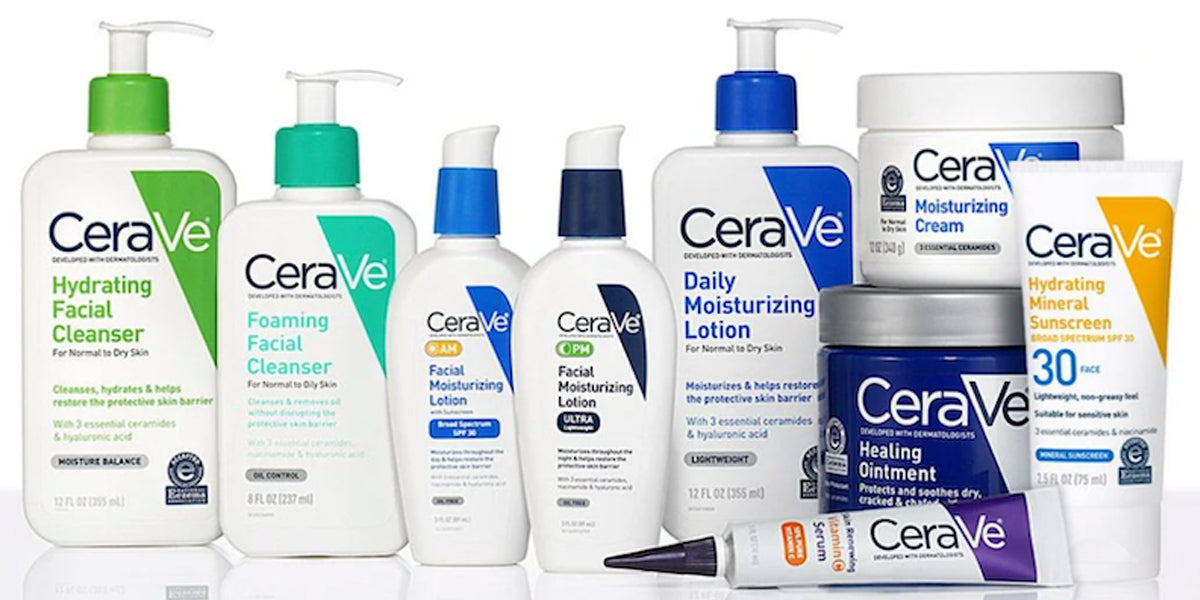 Cerave trusted skincare solution for healthy, hydrated skin.