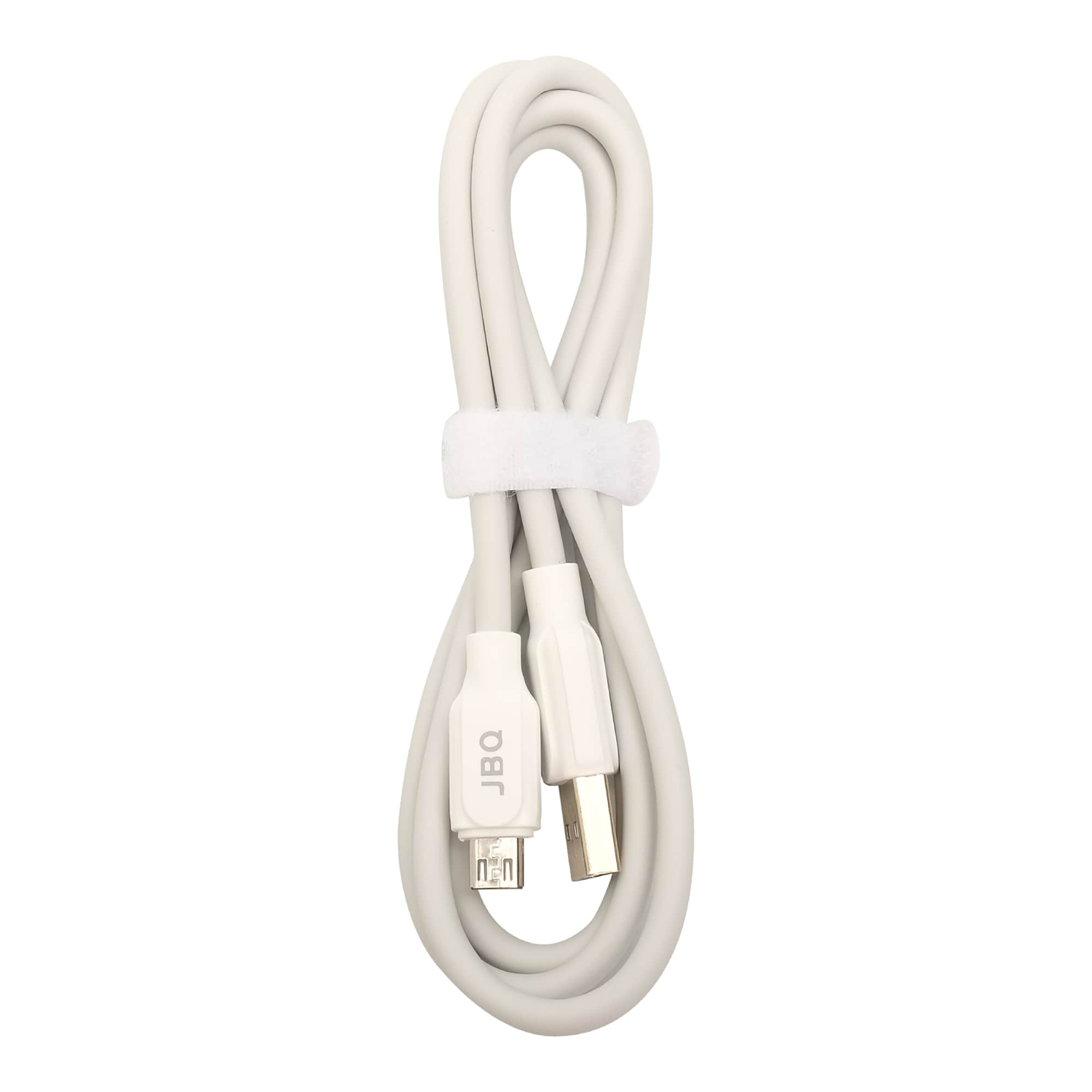 JBQ Micro To USB Data Cable Dt-39, 2.4A, 100cm, White