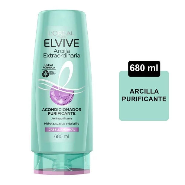 L'Oréal Elvive Arcilla Extraordinaria Acondicionador - 680ml