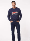 TOMMY JEANS NAVY SWEATSHIRT FOR MEN