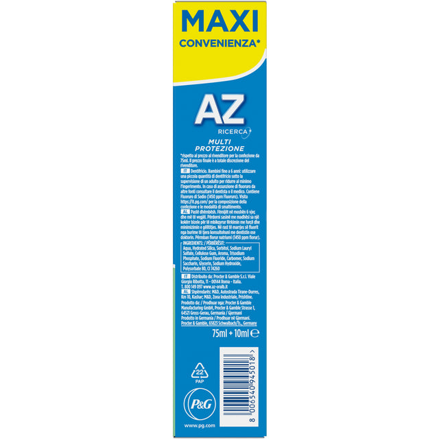 AZ FAMILY MULTI PROTECTION TOOTHPASTE 75+10 ML