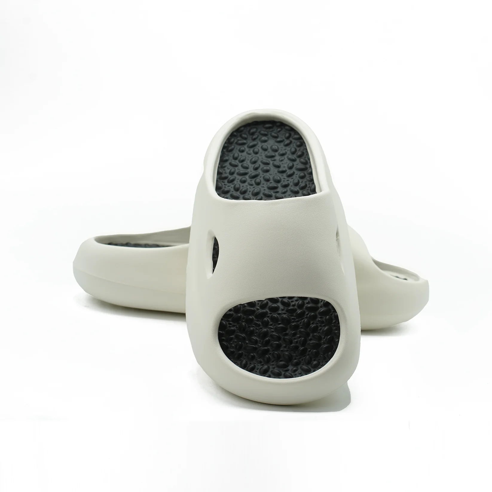 GHAKE White Foot Massage Slippers with Pressure Points on Specific Areas of the Body