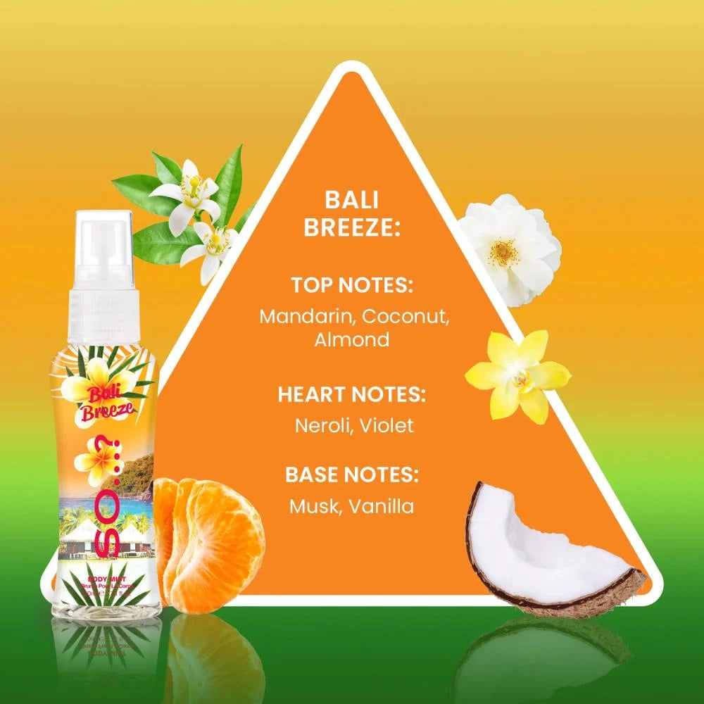 Body Splash Escapes 4 x 50ml By So