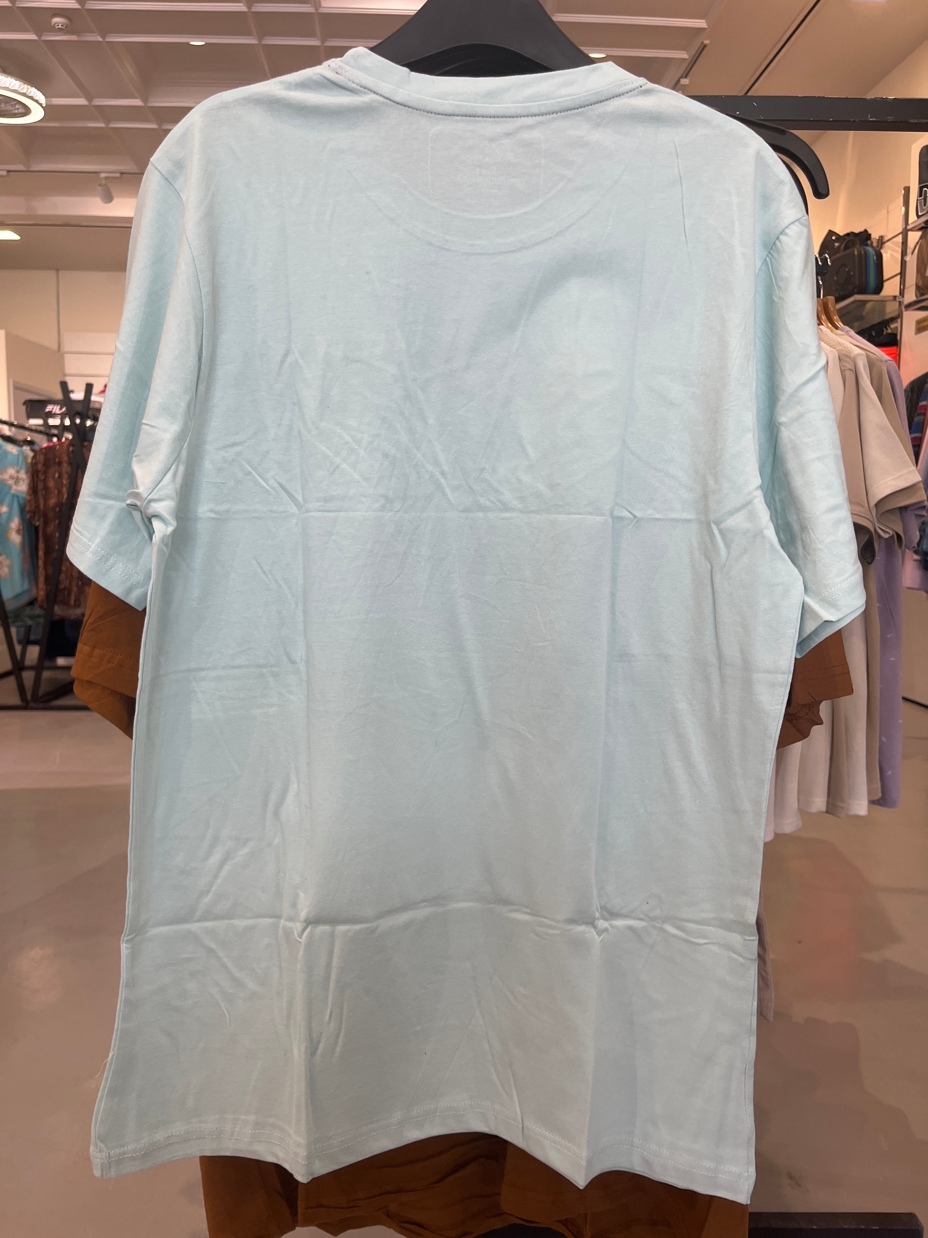 BS Style Men's light blue "EARTH" Graphic Printed T-Shirt