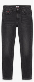 TOMMY JEANS DARK GREY LOW RISE SKINNY PANTS FOR MEN