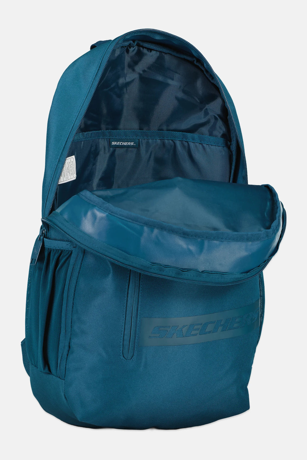 Skechers Men Brand Logo Stunt Backpack, Teal Blue