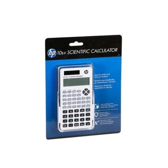 HP 10s+ Scientific Calculator Solar Power Plus Battery Backup