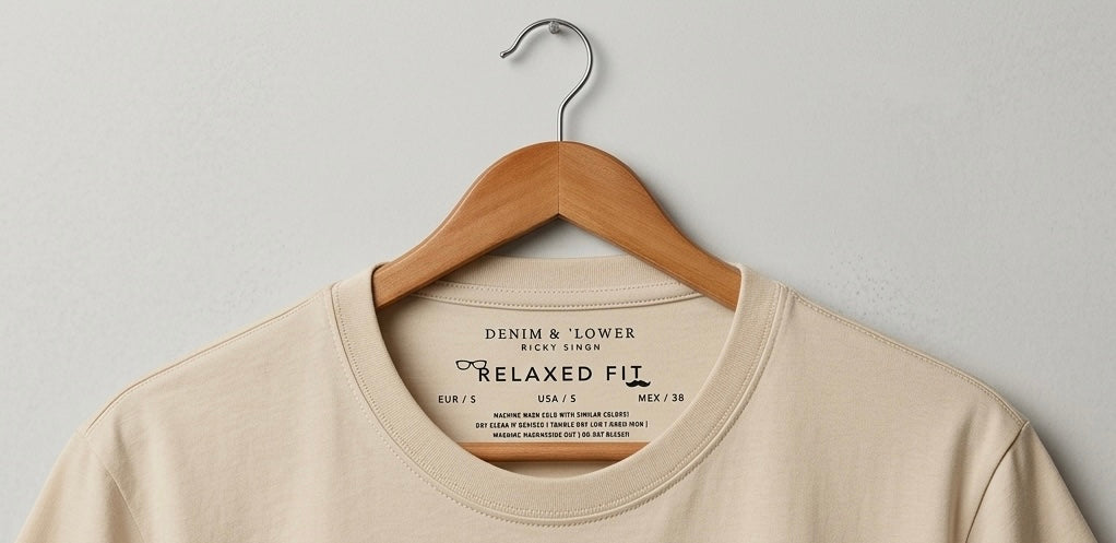 Denim & Flower Mens Beige Shirt