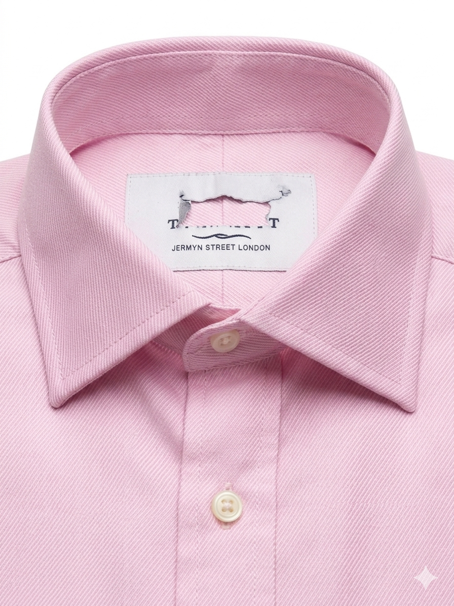 MIX EUROPEAN BRANDS PATTERNED PINK SHIRT FOR MEN