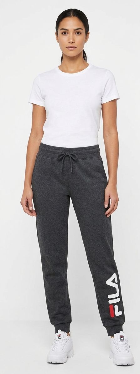 Black Joggers with Fila Logo Womens-sw231242-084