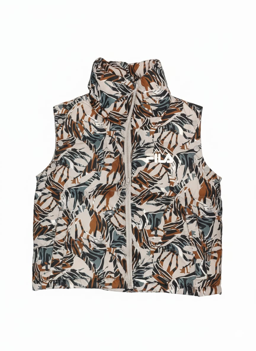 FILA  WOMEN JACKET LORETTA SNAPOFF SLV CROP PUFFR