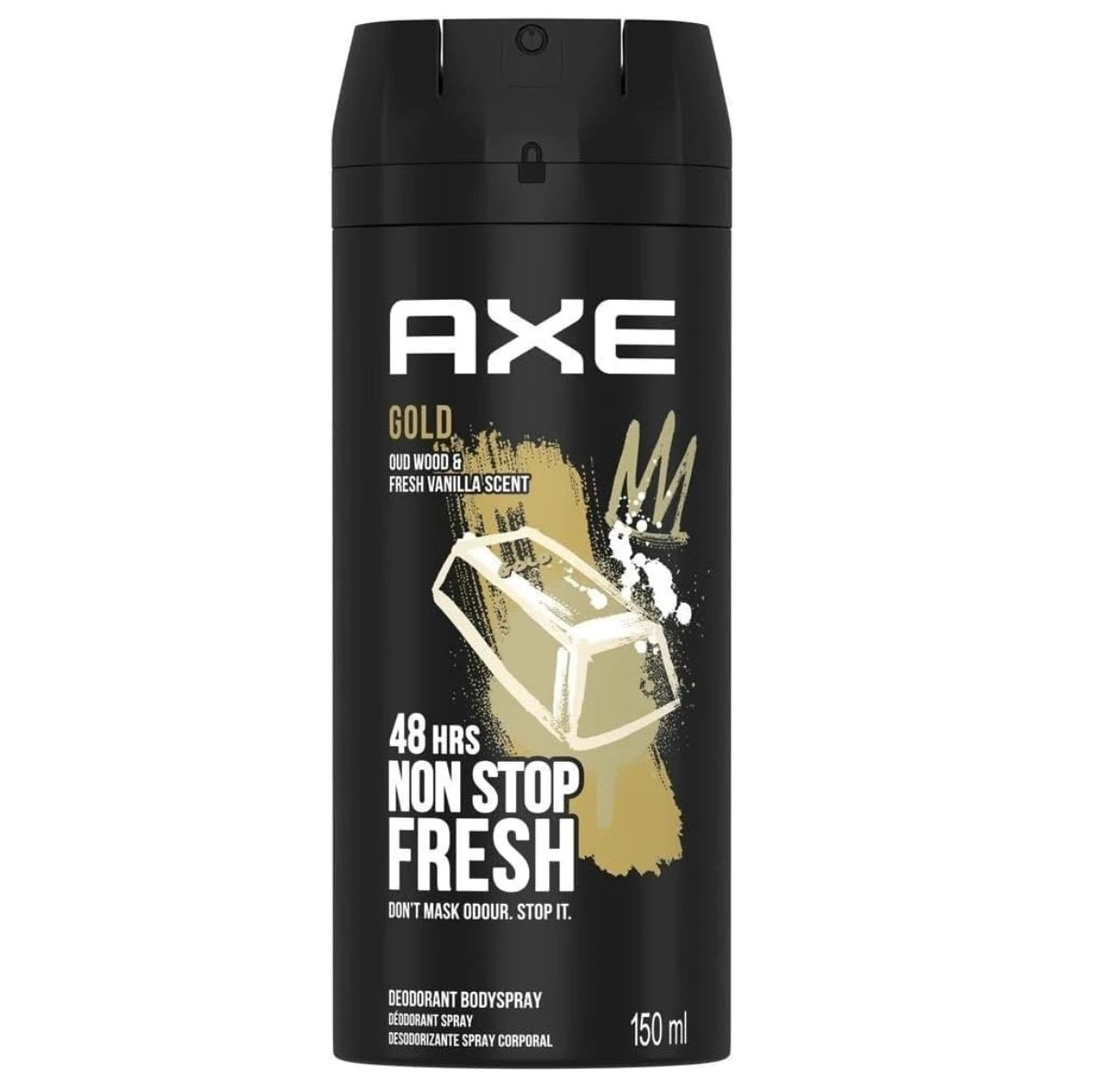 Axe Gold Oud Wood & Dark Vanilla Deodorant Body Spray 150 ml