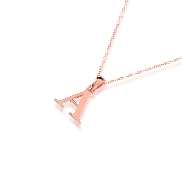 Necklace Elegant 18k Gold plated Letter A Alphabet Chain for Women accessories (no box)