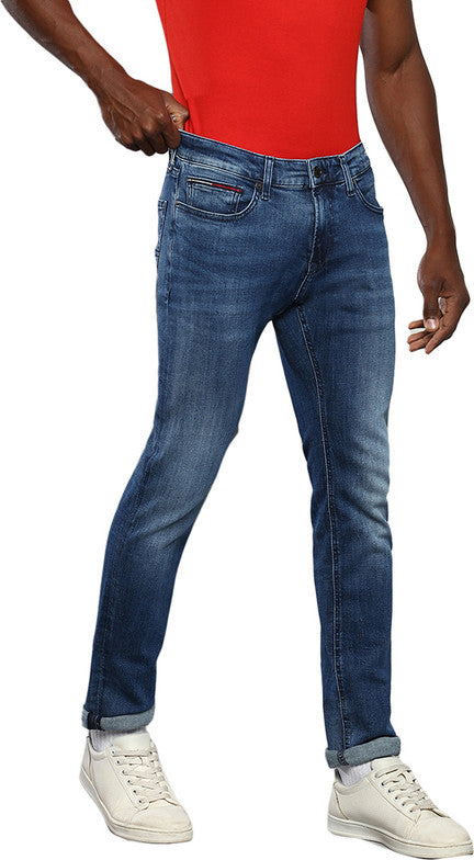 TOMMY HILFIGER Men Slim Mid Rise Blue Jeans