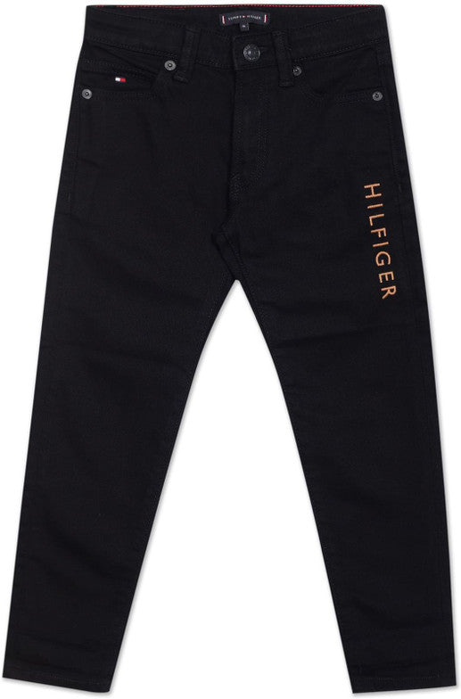 Tommy Hilfiger Boys Regular Fit Black Jeans
