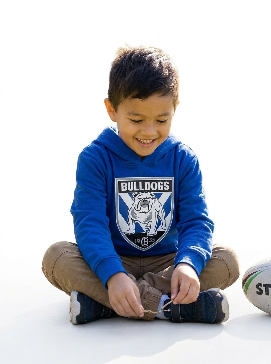 NRL youth hoodie kids logo bulldogs