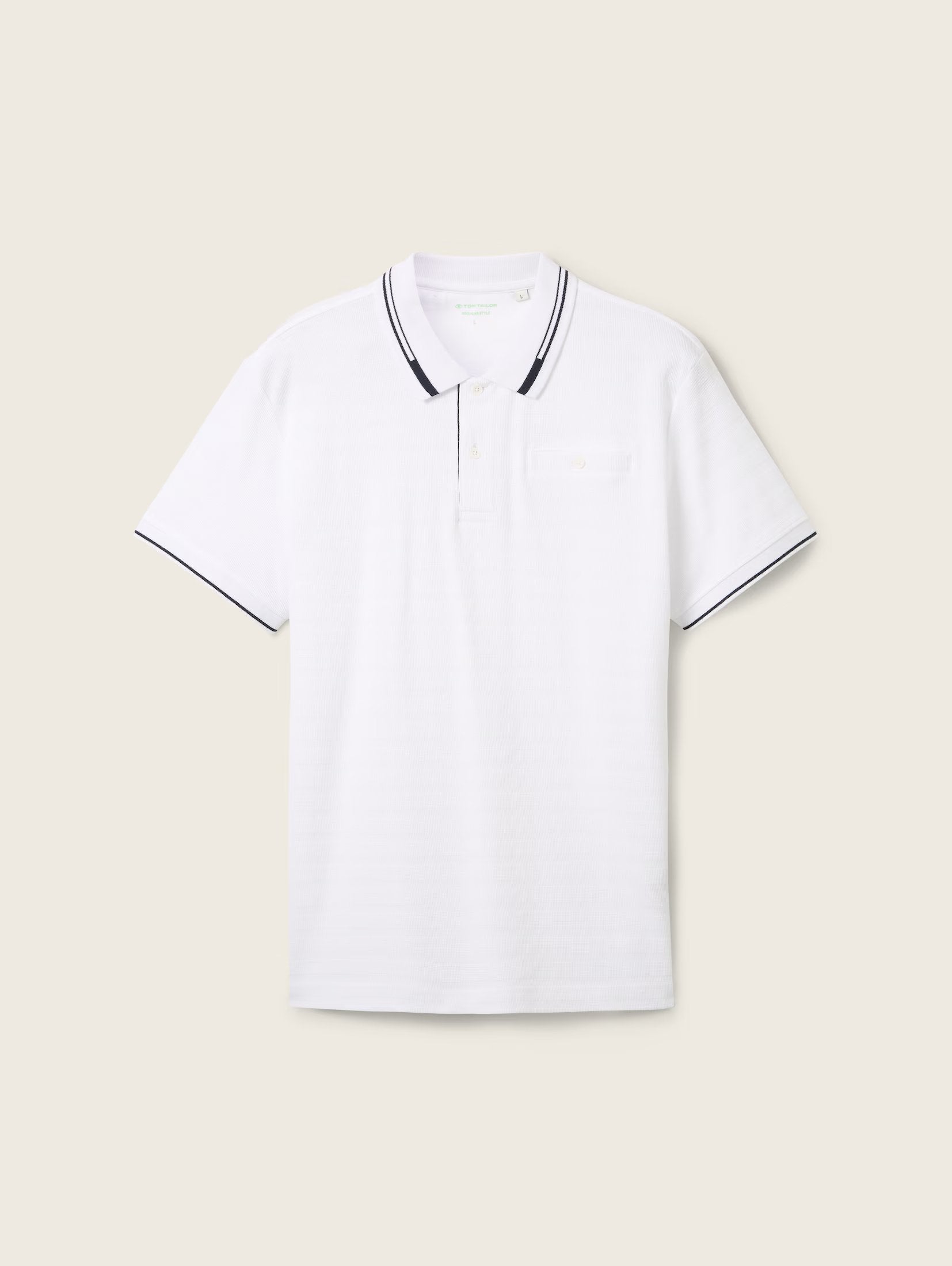 Textured polo shirt