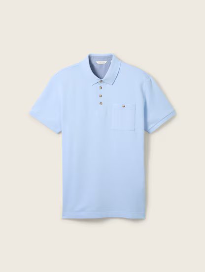 TOM TAILOR textured polo shirt