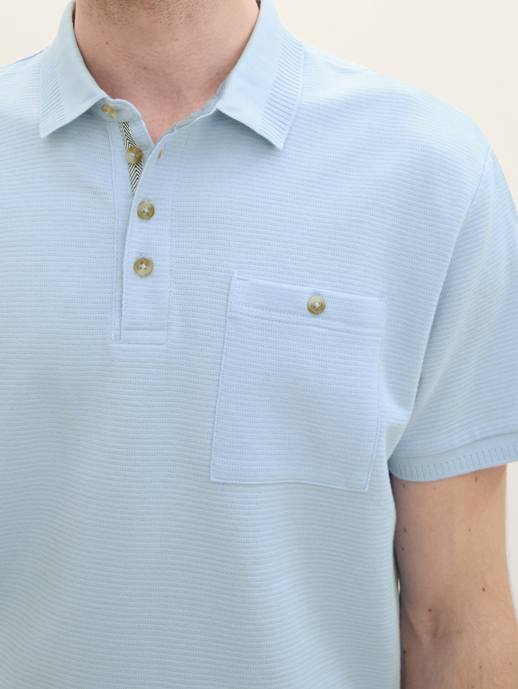 TOM TAILOR textured polo shirt