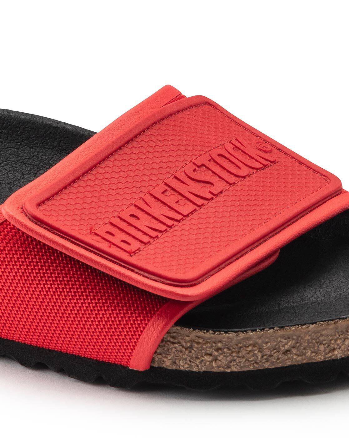 BIRKENSTOCK Adjustable RED Regular Fit Velcro Sliders ( WITHOUT BOX )