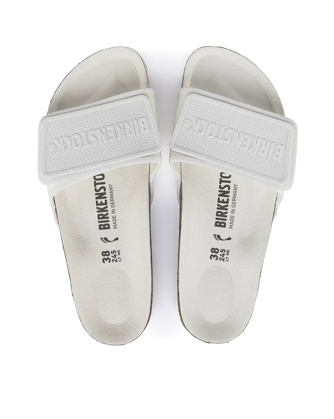 Birkenstock Tema White Regular Width Micro Fibre One-Strap Sandals ( WITHOUT BOX )