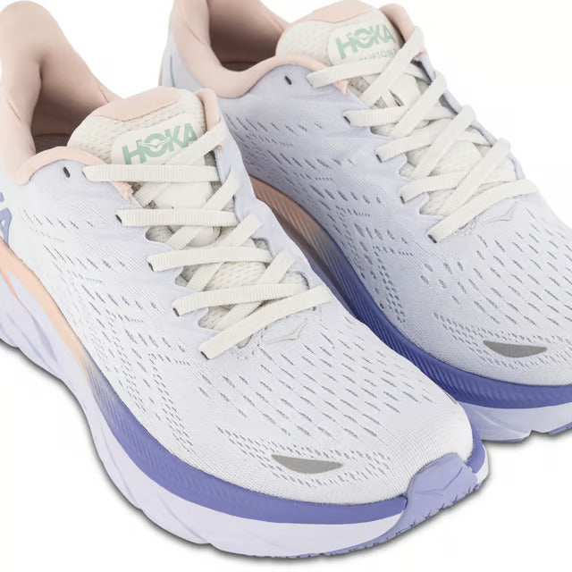 Hoka Women's Clifton 8 Blanc De Blanc/Bright White Shoes