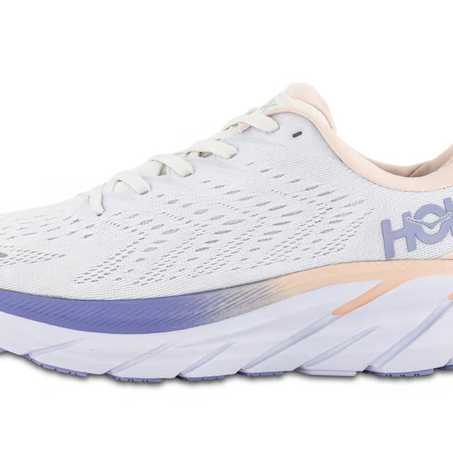 Hoka Women's Clifton 8 Blanc De Blanc/Bright White Shoes