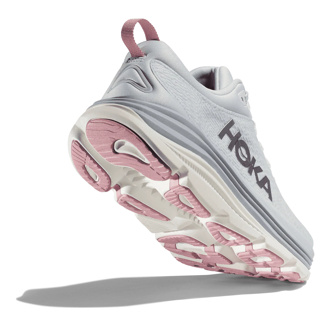 HOKA ONE ONE GAVIOTA 5 - WIDE - GREY & PINK - 1134270SCP
