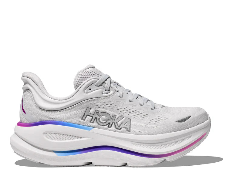 Hoka Cosmic Grey/White Bondi 9 Wide Width Women's Running Shoes 1162014-CYWH ( WITHOUT BOX )